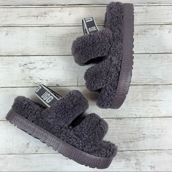 UGG Oh Flufflita Platform Sandals Slippers - Picture 1 of 14